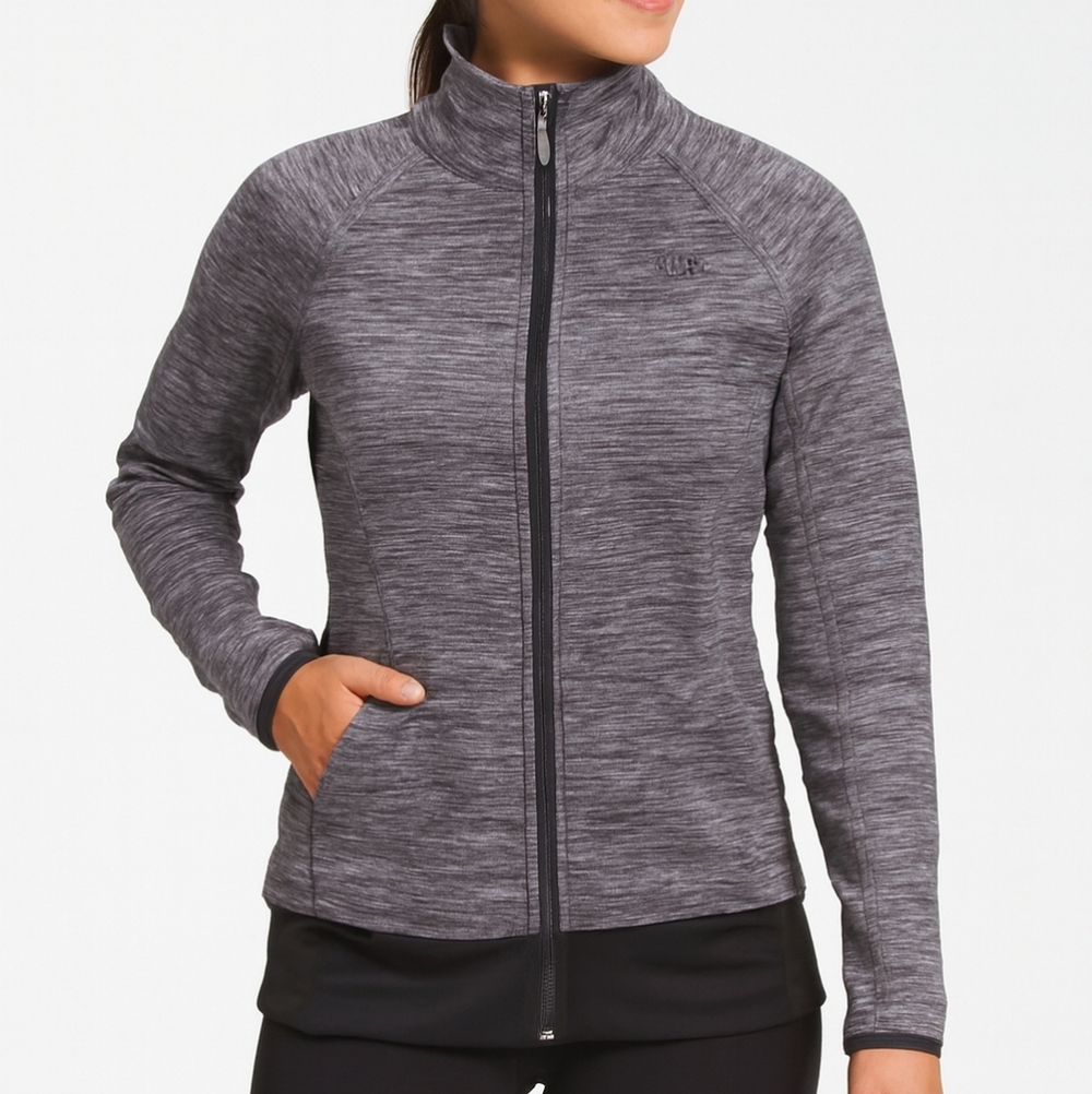 The North Face black and gray Heathered jacket women's Size SP